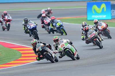 Das Moto3-Feld in Aragón