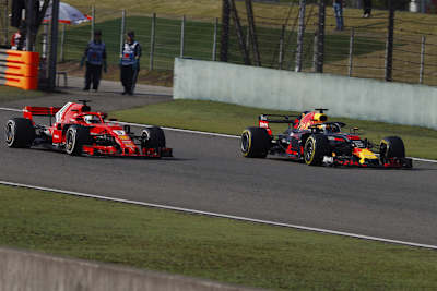 Sebastian Vettel und Max Verstappen hatten Glück im Unglück