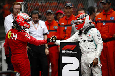 Sebastian Vettel und Lewis Hamilton in China