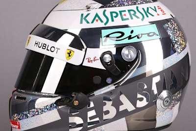 Der neue Helm von Sebastian Vettel