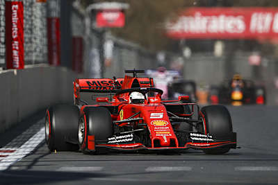 Sebastian Vettel in Baku