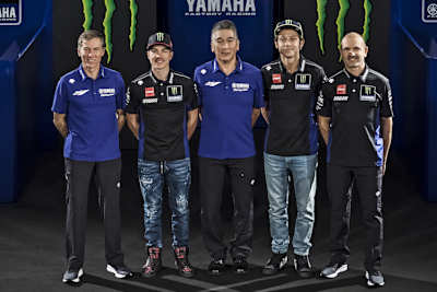 Das Yamaha-Team präsentierte sich in Jakarta  