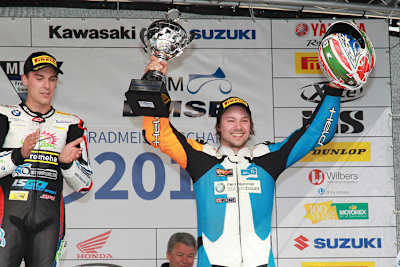 Dominik Vincon in der IDM SBK 2017 neben Markus Reiterberger