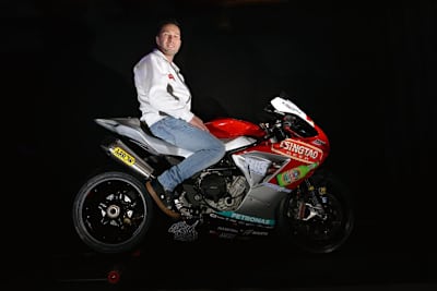 Vittorio Iannuzzo mit der Tsingtao MV Agusta