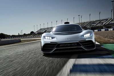 Der Mercedes-AMG Project One auf der Rennstrecke von Jerez