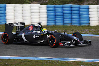 Esteban Gutiérrez fuhr am Mittwoch die zweitmeisten Runden