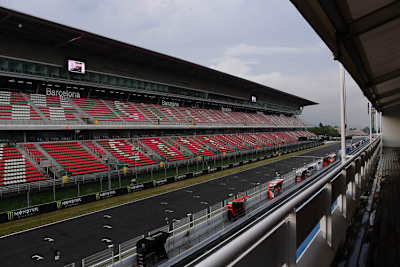 So sah es vor dem Moto3-Training in Barcelona aus