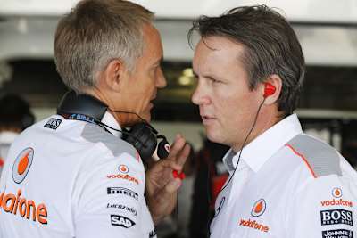 Martin Whitmarsh und Sam Michael