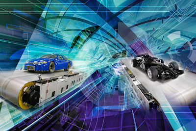 Auch die US-Firma Windshear wirbt für Versuche mit komplettem Auto auf dem Rollband