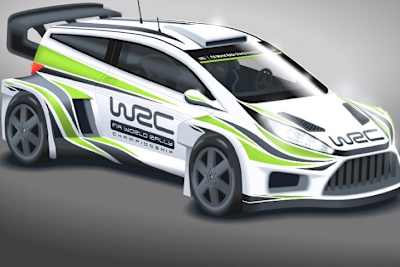 Eine Studie des World Rally Cars nach den Richtlinien 2017