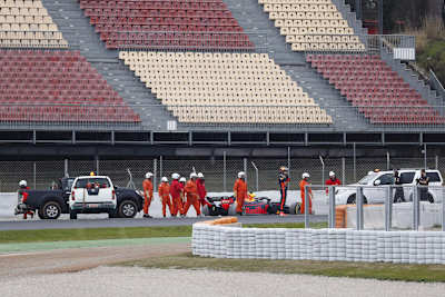 Max Verstappen landete im Kies