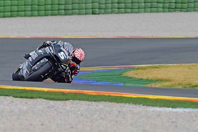 Johann Zarco auf der Rennstrecke von Valencia