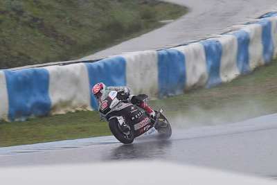 Johann Zarco im Regen von Jerez