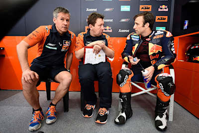 Johann Zarco mit Tex Geissler (li.) und Marcus Eschenbacher