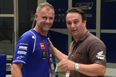 Yamaha-Teammanager Wilco Zeelenberg mit RW Racing-Teamchef Jarno Janssen