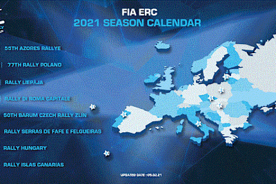 Neuer Kalender der rallye-Europameisterschaft 2021