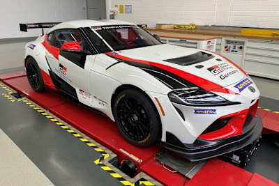 Der GR Supra GT4 in den Hallen von Toyota Gazoo Racing in Köln-Marsdorf