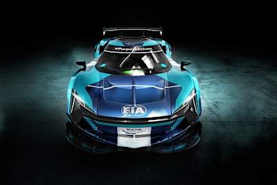 Konzeptstudie eines Fahrzeuges für die elektrische GT-Klasse