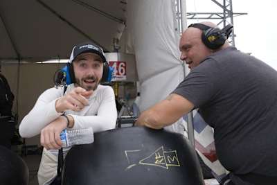 Gabriel Aubry bei Testfahrten in Daytona Anfang des Jahres