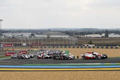 Der Start zu den 24h Le Mans ist immer einer der Höhepunkte