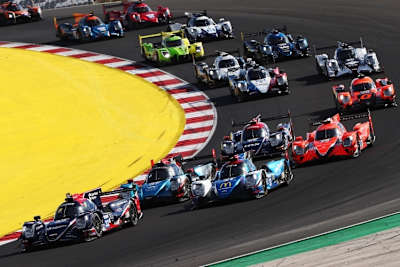 In der ELMS dominieren die Oreca 07 das Feld, wie hier in Portimao 2020