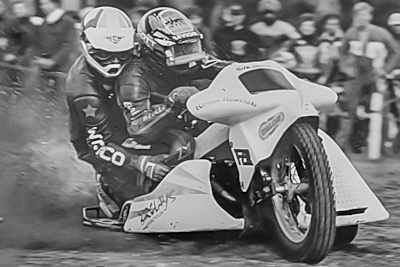 Peter Murmann/Jürgen Ewig 1996 in Middle Whallop (GB) auf einer 1000er-Yamaha 