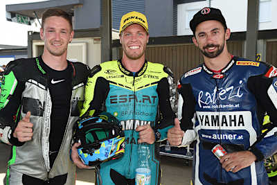 Nico Thöni, Philipp Steinmayr und Geri Gesslbauer (vlnr.) müssen sich gedulden