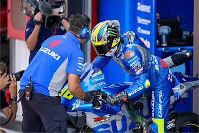 Joan Mir in der Boxengasse