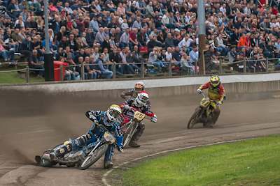 Schon im ersten Lauf trafen in Vechta Max Dilger (31) und Michael Härtel (25) aufeinander