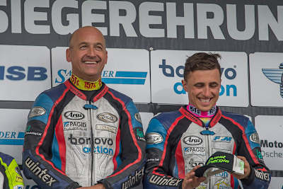 Tim Reeves und Kevin Rousseau strahlten nach den Siegen in Oschersleben