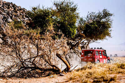 Auch bei der Rallye Dakar Classic geht es über Stock und Stein