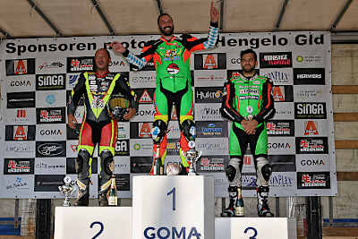 Didier Grams, Sieger David Datzer und Lukas Maurer (vlnr.)