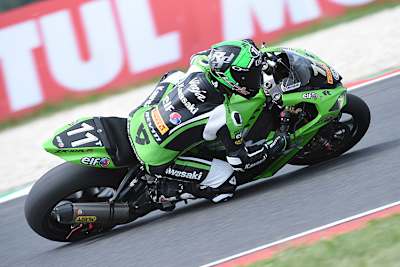 Schon 2018 fuhr Randy de Puniet für SRC Kawasaki France