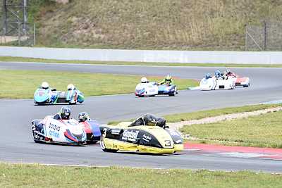 Schon im Vorjahr ging es eng zur Sache (Schlosser vor Reeves, Ellis, Streuer, Peugeot und Päivärinta)