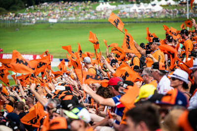 Die KTM-Tribüne in Spielberg