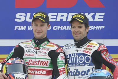 Jonathan Rea und Carlos Checa 2011