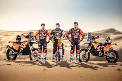 Wären es nur drei Piloten, wäre die Logistik für KTM ein Kinderspiel