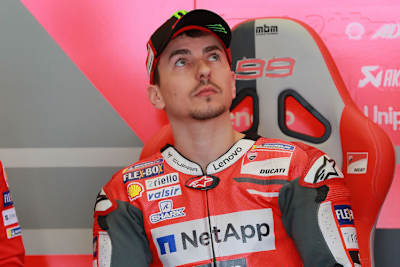 Jorge Lorenzo 2018 in der Ducati-Box