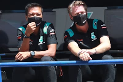 Razlan Razali und Johan Stigefelt (rechts) in Jerez