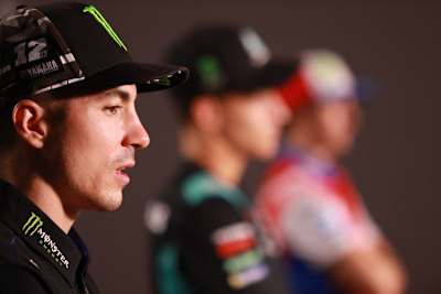 Maverick Viñales verlor an Boden auf Fabio Quartararo (im Hintergrund)