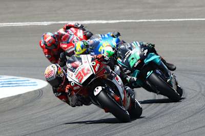 Takaaki Nakagami wurde beim Andalusien-GP Vierter.