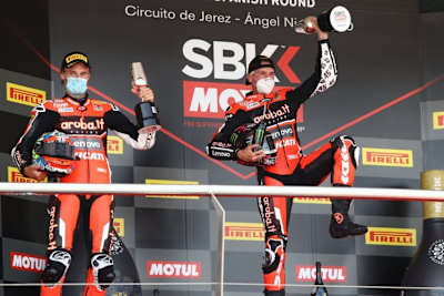 Chaz Davies und Scott Redding standen nur selten gemeinsam auf dem Podium