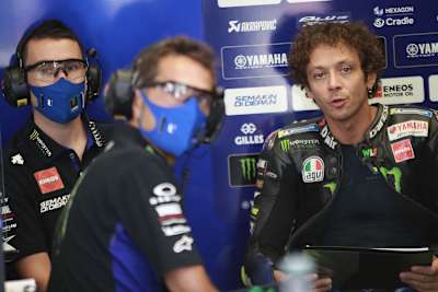 Valentino Rossi leidet unter den Wetterbedingungen
