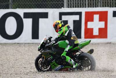 Philipp Öttl ratterte einmal durch dern Kies