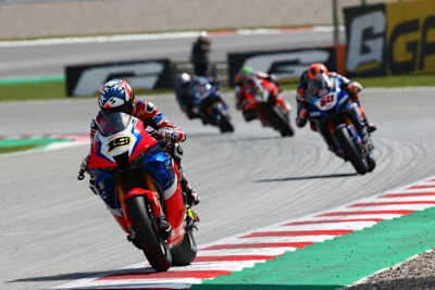 Alvaro Bautista war in Barcelona 2020 schnell, aber sturzanfällig