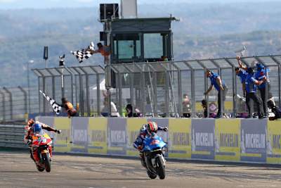 Alex Márquez überquerte die Ziellinie nur 0,263 Sekunden hinter Alex Rins