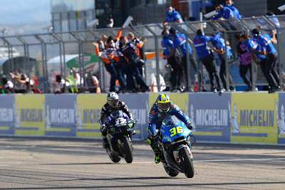 Joan Mir behauptete gegen Maverick Vinales den dritten Platz