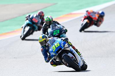 Joan Mir ist der neue WM-Leader (hier vor Morbidelli, Quartararo und Alex Márquez)