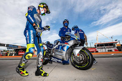 Joan Mir nutzte das gute Wetter am Sonntagmorgen