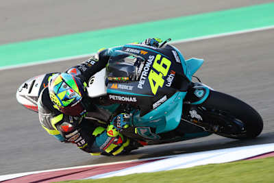 Valentino Rossi spulte die ersten Runden als Petronas-Fahrer ab